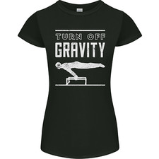 Gymnastics Turn Off Gravity Gymnast Pommel Horse Womens Petite Cut T-Shirt