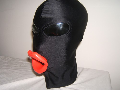Black spandex gimp - black,