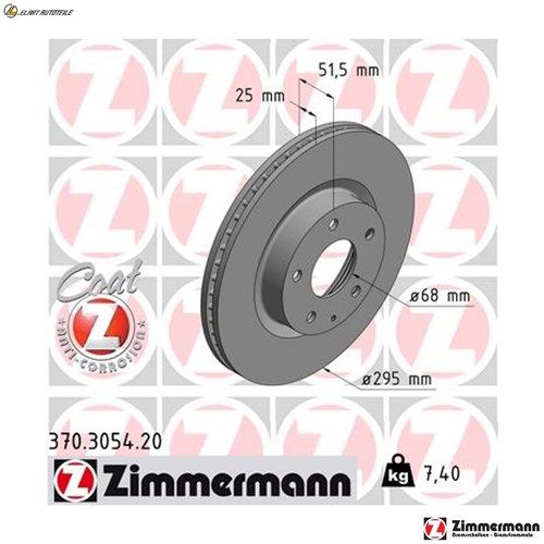 Brake discs 370 3054 - brake, 370.3054.20
