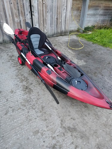 Sit top kayak red - sit-on-top, red/black