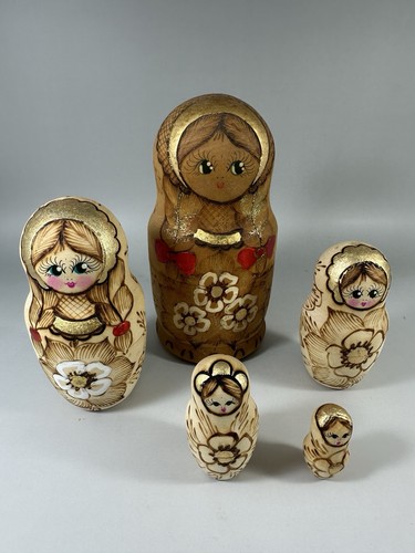 Vintage nesting babushka - vintage,