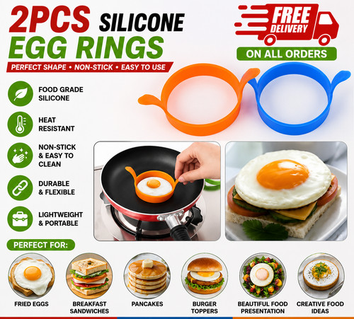 Silicone egg frying - 2, rings