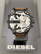 Diesel Men's Mr. Daddy DZ7394 Black Leather Japanese Quartz Fashion Watch