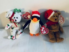 Ty Beanie 3 x Christmas Jingle