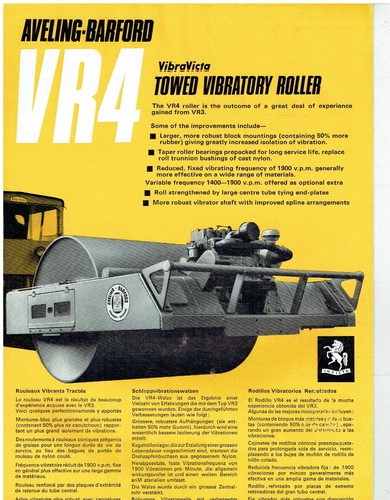 Aveling barford vr4 towed - aveling,