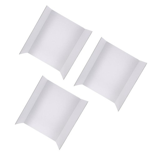 White corrugated tri fold - white, tri-fold