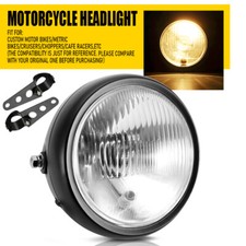 Universal 6" Front Light Headlamp w/ Bracket New Motorcycle Headlight Motorbike