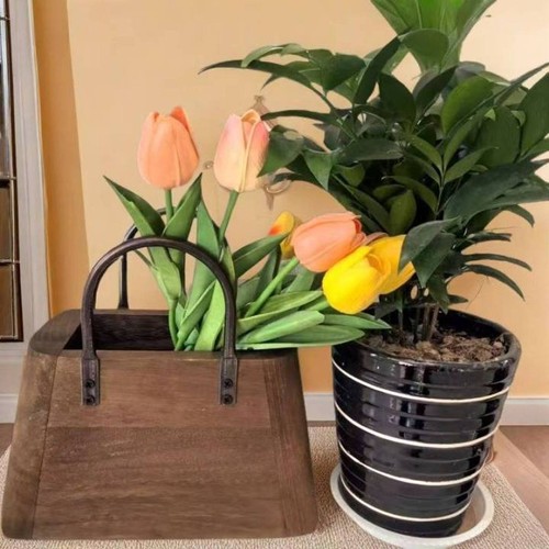 Garden trug basket flower - garden,