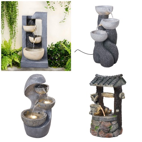 Garden solar rockery waterfall - solar,