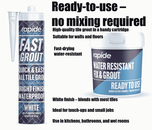 Tile adhesive grout - tile, ready