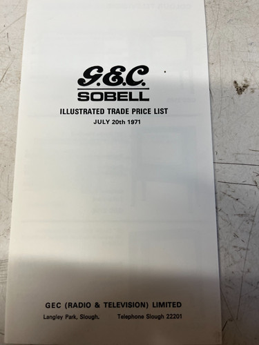 Gec sobell trade price - price, list