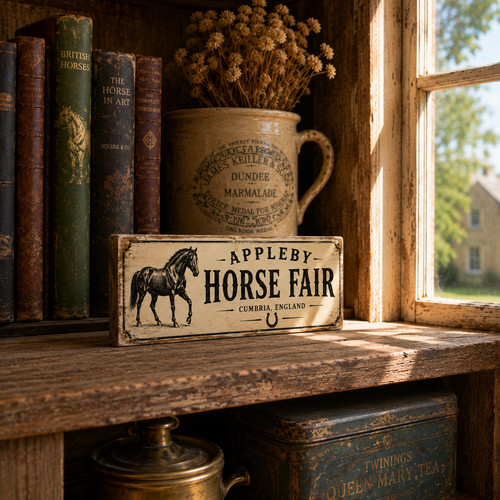 Appleby horse fair sign - appleby,