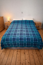 Vintage Welsh Wool Blanket  -