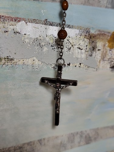 Antique devotional rosary with - antique,