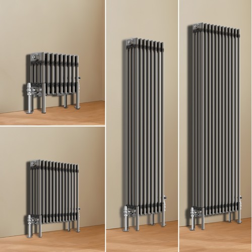 Traditional column raw metal - traditional,