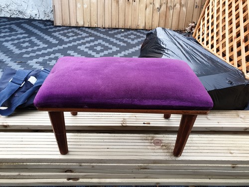 Vintage comfie leg rest stool - leg,