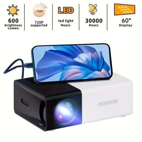 Mini projector portable led - hd,