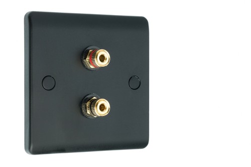 Speaker wall plate - wall, black