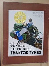Brochure Steyr Diesel Tractor Type 80 Daimler Puch Vienna Graz
