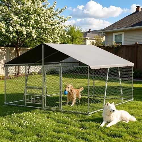 Large dog run cage walk - dog,