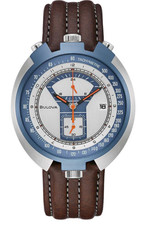 Bulova Parking Meter Men's Blue Silver Dial Watch 98B390