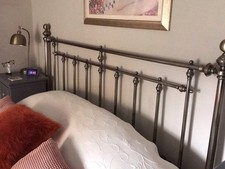 Victorian style Antique brass headboard kingsize