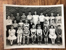 1940s REAL PHOTO Avondale Elementary School Canton Oh STUDENTS 4th Grade Class 8