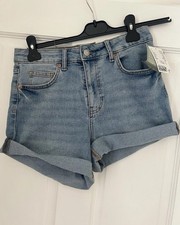 H&M Denim High Waist Shorts