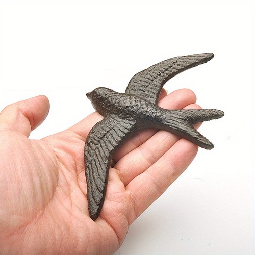 Cast iron swallow bird - 1x,