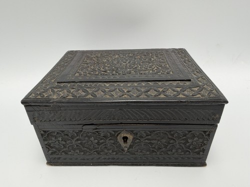 Anglo indian ebony ornately - anglo-indian,