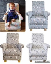 Kids Chairs Clarke Seagulls Laridae Fabric Children's Armchairs Gulls Birds New