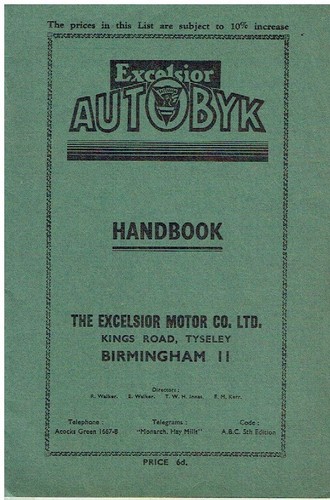 Excelsior autobyk series - i, &