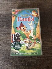 Bambi VHS Video Tape Walt