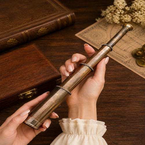 Vintage style brass - vintage, spyglass