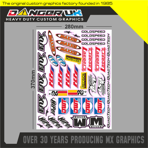Quad atv stickers decals - mx,