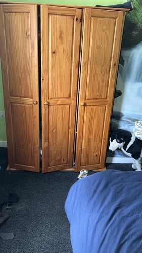 Brown medium wood door - medium,