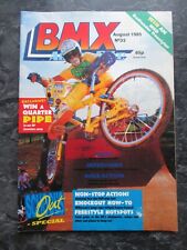 BMX ACTION BIKE MAGAZINE AUG 1985 OLD SCHOOL BMX HUTCH, JMC, GT VINTAGE BMX 80s