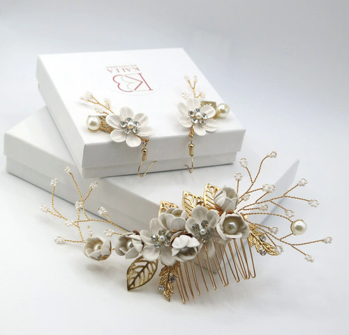 Wedding off white - white, floral
