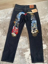 Evisu Mens Denim Jeans - Large