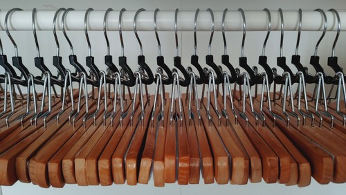 Wooden clamp for trousers - clamp,