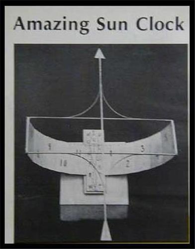 Sundial solar clock 1972 howto - sundial,