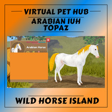 Wild Horse Island - Arabian IUH - Topaz - Dominant White Coat -