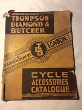 Antique 1930s Thompson Diamond And Butcher Cycle And Accessories Catalogue