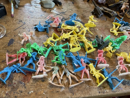Toy bundle figures cowboys - toy, &