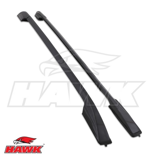 Black roof rails rack storage - black,