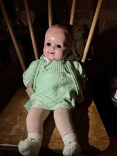 Vintage Cloth Body Doll With Armand Marseilles Head For Repair