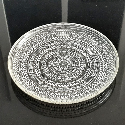 Iittala glass kastehelmi plate - iittala,