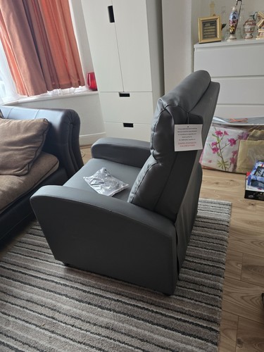 Homcom grey leather - homcom,