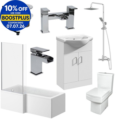 Complete bathroom suite - suite, l