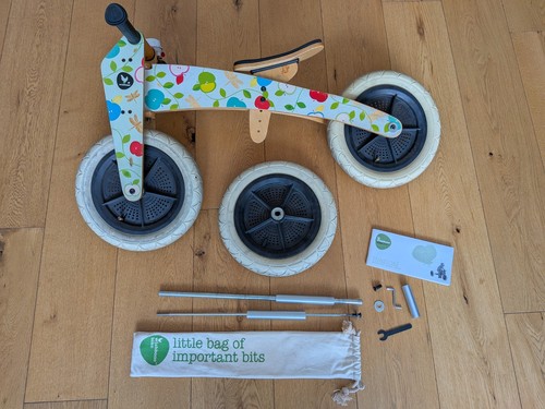 Wishbone wooden balance bike - wooden,
